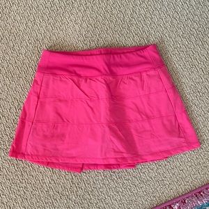 Amazon Lululemon Pace Rival skirt in hot pink